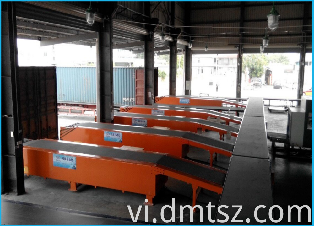 xe tải tải băng tải dây đai dỡ tải